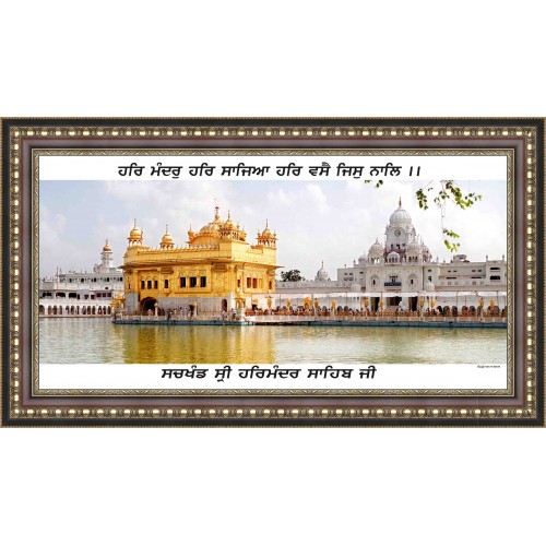 Golden Temple Amritsar - Wooden Frame 30"x60"