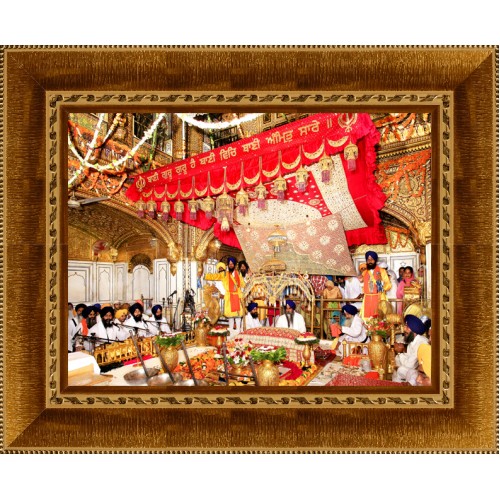 Golden Temple Amritsar Design 2- Wooden Frame 24"x32"